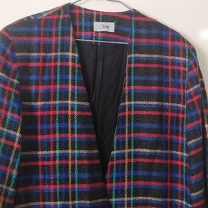 Clichy multicolored ladies vintage blazer, size 8